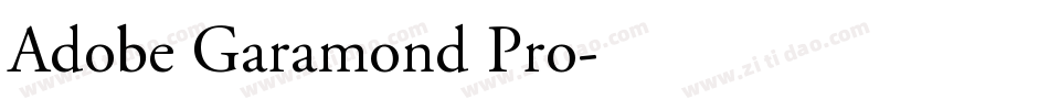 Adobe Garamond Pro字体转换